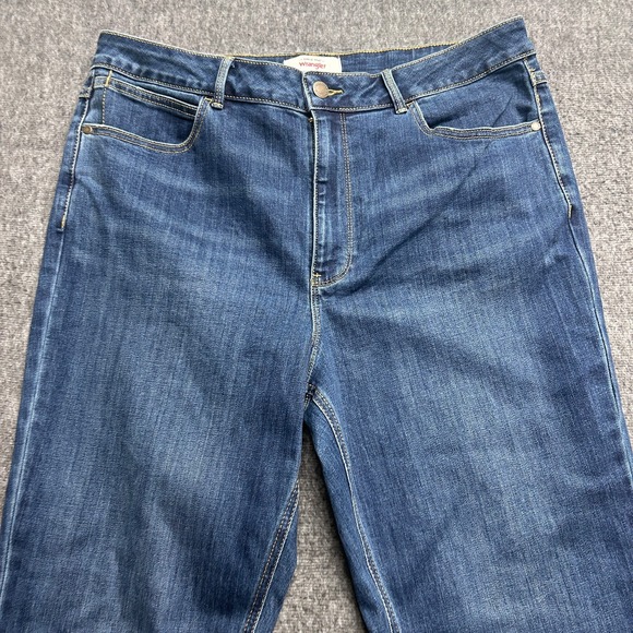Wrangler Jeans Womens 16/36 Bootcut High Rise Stretch Dark Wash Denim - Picture 4 of 9